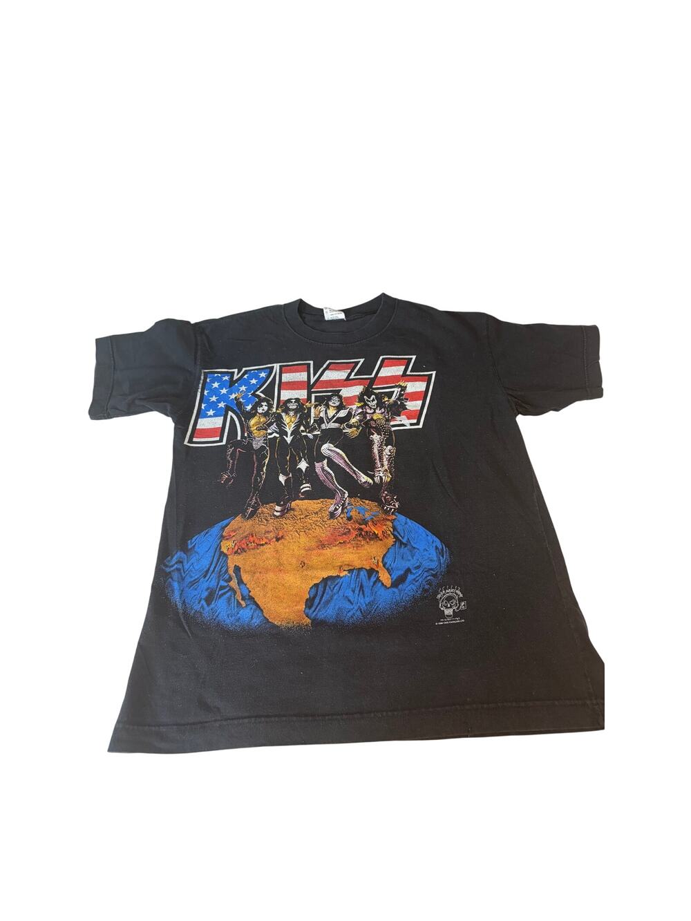 Vintage 1996 Kiss Alive Worldwide Tour T Shirt L Reunion Tour Band Tee USA Rock